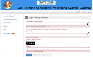 gate 2018 admit card download using official website