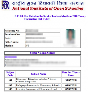 nios hall ticket 2019 nios hall ticket 2019