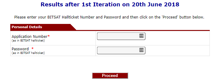 BITSAT 2018 Result