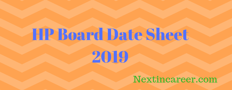 HP Board Date sheet 2019